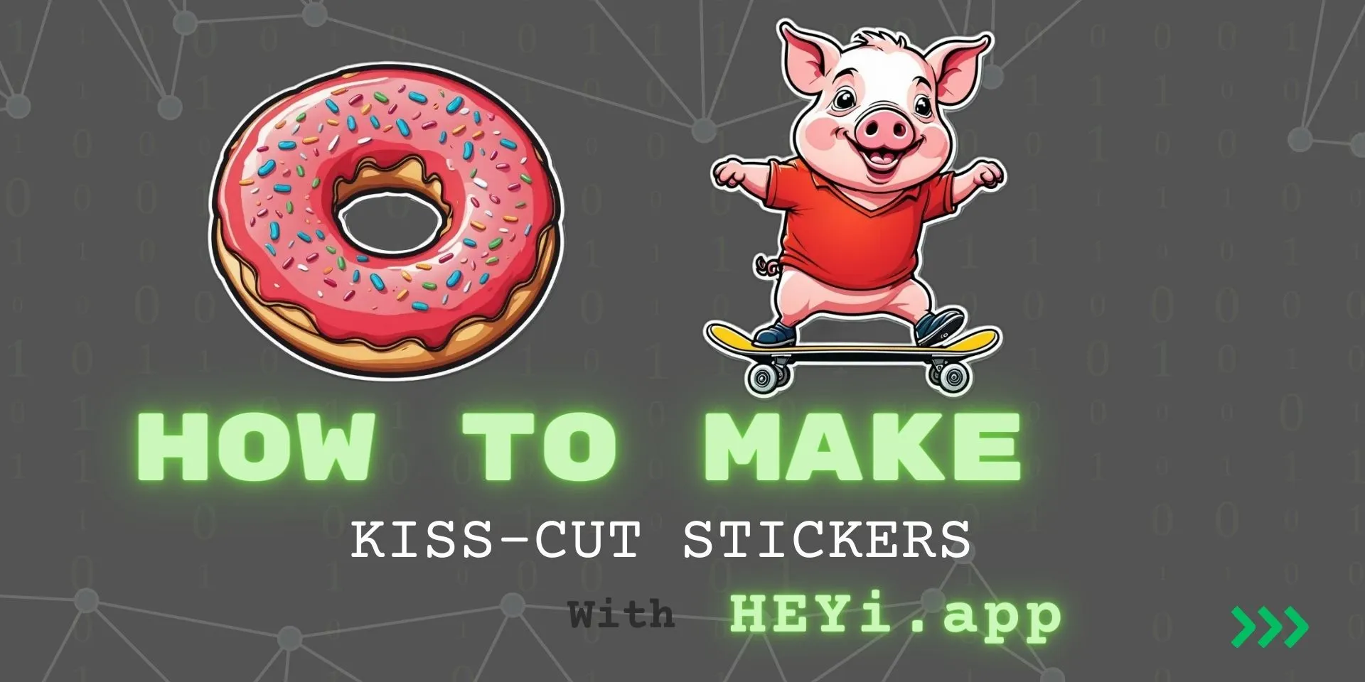 Cover Image for How to Design Your Own Kiss-Cut Stickers with HEYi.app's AI Magic